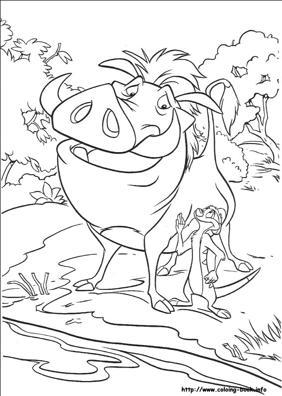 The Lion King coloring picture